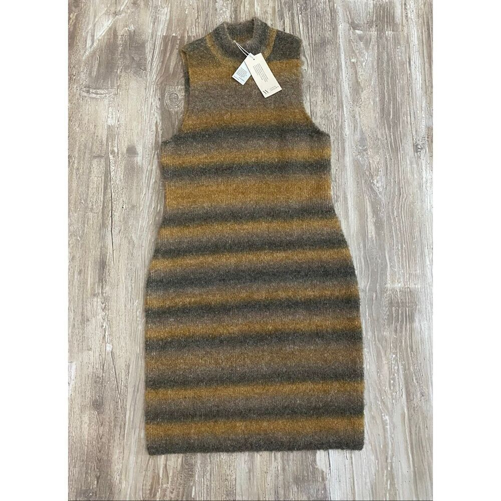 Worthington x Jason Bolden Ombré Sweater Mini Dress Womens Sz M